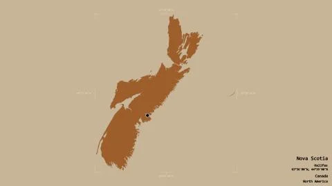 Nova Scotia - Canada. Bounding box. Pattern Stock Illustration