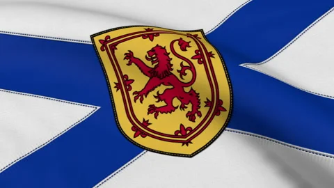 Nova Scotia Flag Loop Stock Footage 241255139