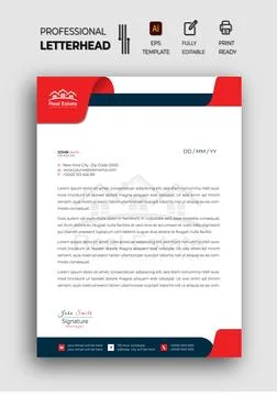 Nova Tech Industries Letterhead Stock Illustration