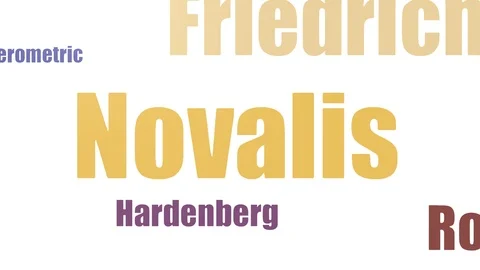 Novalis Tagcloud Animated On White Background Stock Footage 107227104