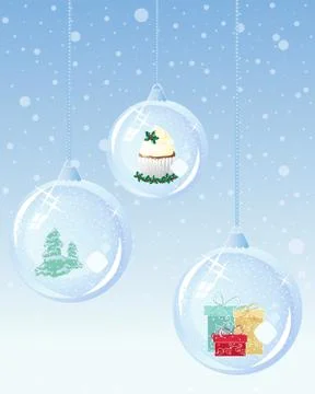 Novelty baubles Stock Illustration