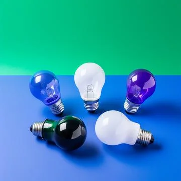 Novelty light bulbs Illustrazione stock