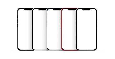Novelty, modern gadget for smartphone version 14, set of 5 pieces, new original Stock Illustration