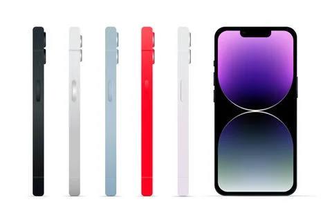 Novelty, modern gadget for smartphone version 14, set of 5 pieces, new origin Stock Illustration