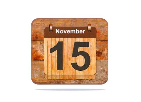 November 15. Stock Illustration