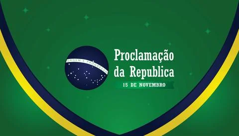 November 15, Proclamation of the Republic. Vector Illustration. Stock Illustration