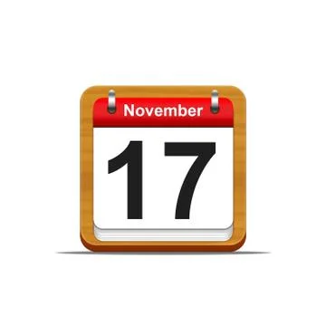 November 17. Stock Illustration
