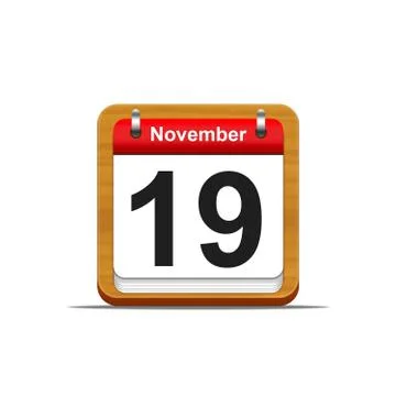 November 19. Stock Illustration