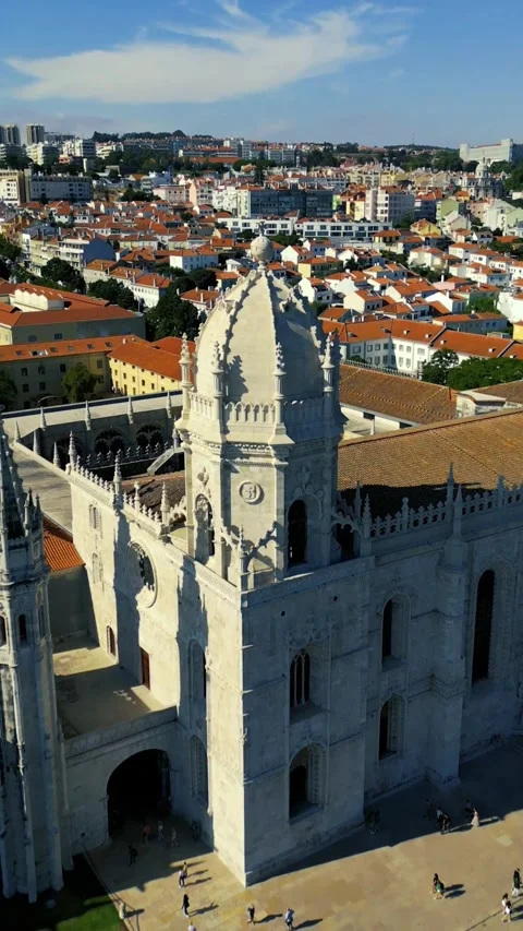November 24, 2022 Jerónimos Monastery, Lisbon, Portugal Stock Footage 304446408