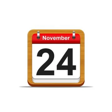 November 24. Stock Illustration