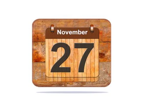 November 27. Stock Illustration