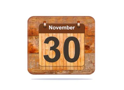 November 30. Stock Illustration