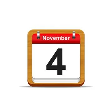 November 4. Stock Illustration