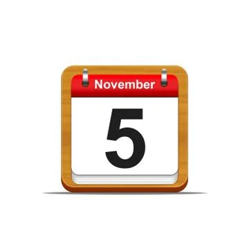 November 5. Stock Illustration