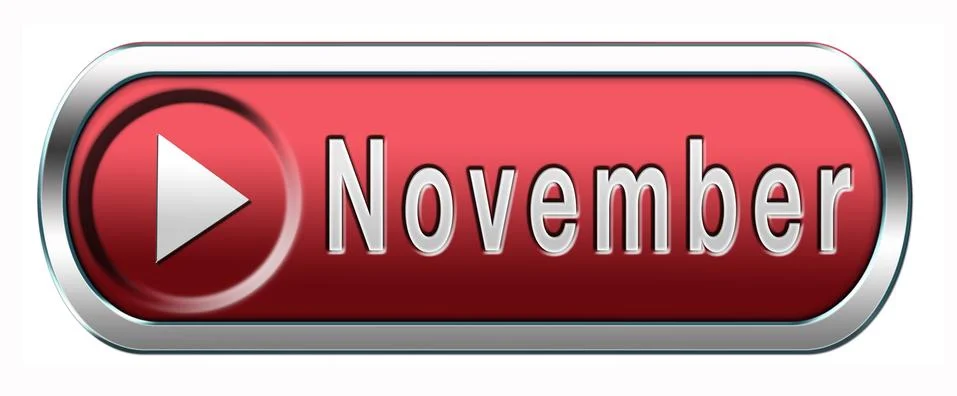November button Stock Illustration