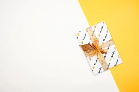 November gift box Stock Photos