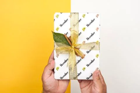 November gift box Stock Photos