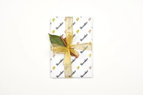 November gift box Stock Photos