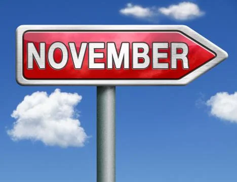November Stock Illustration