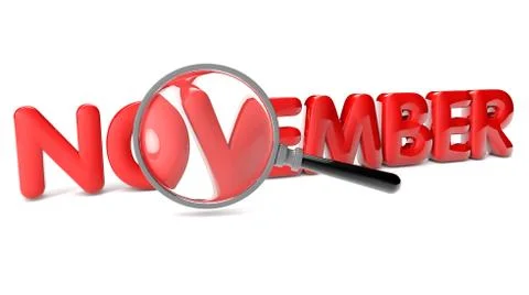 November Stock Illustration