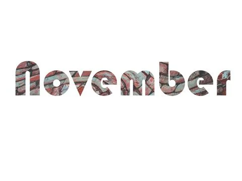 November Stock Illustration