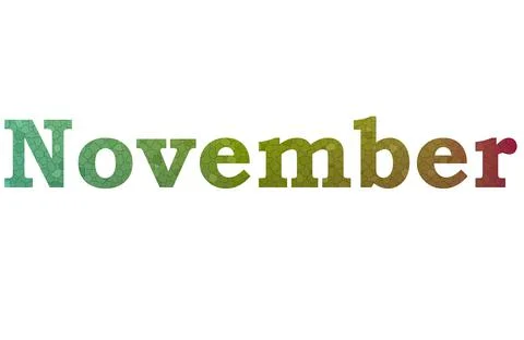 November Stock Illustration
