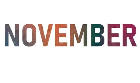 NOVEMBER Stock Illustration