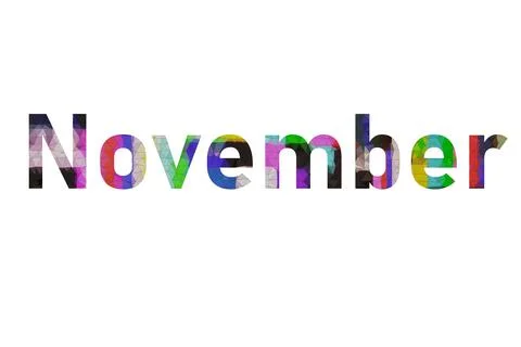 November Stock Illustration