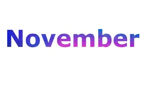 November Stock Illustration