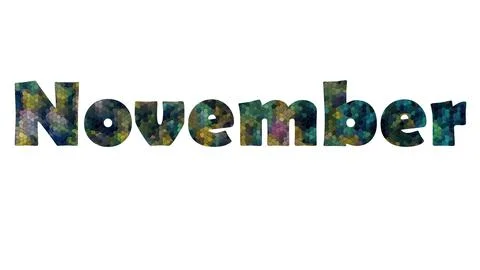 November Stock Illustration