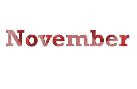 November Stock Illustration