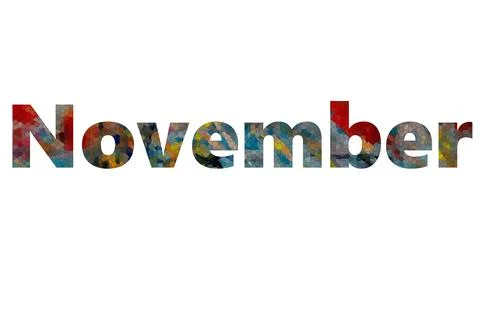 NOVEMBER Stock Illustration
