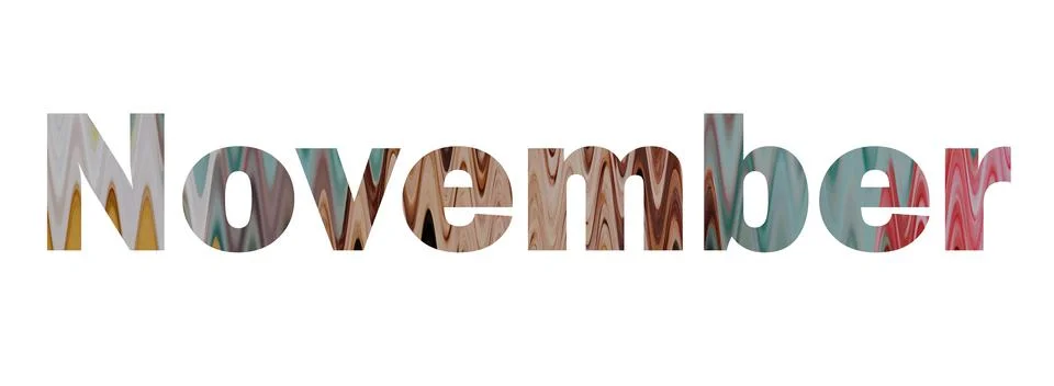 November Stock Illustration