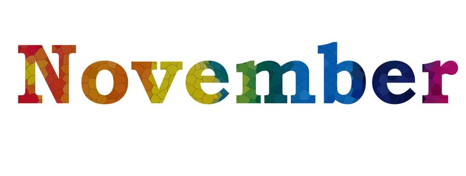 November Stock Illustration