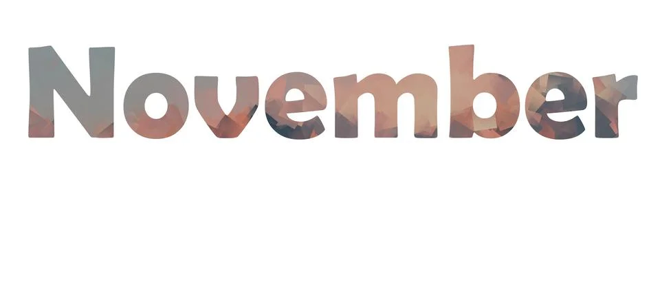 November Stock Illustration