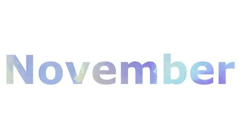 November Stock Illustration