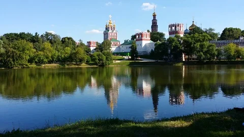 Novodevichy Convent 1 Stock Footage