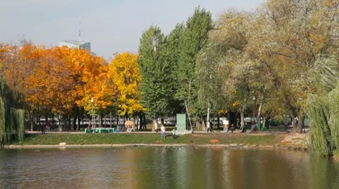 Novodevichy Convent  pond 스톡 동영상 10753603