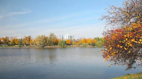 Novodevichy Convent  pond 库存影片 10756201