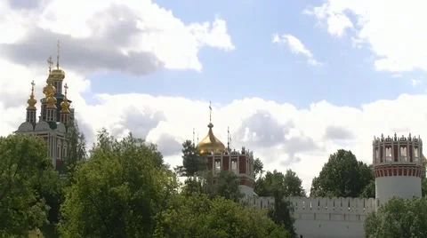 The Novodevichy monastery Stock Footage 64040465