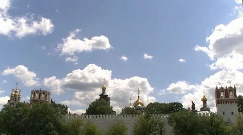 The Novodevichy monastery Stock Footage 64040467