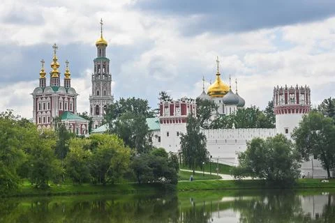 Novodevichy Monastery in Moscow. Stock Photos