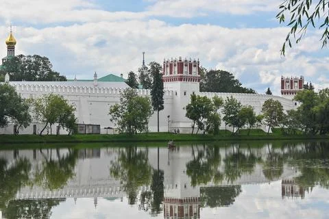 Novodevichy Monastery in Moscow. Stock Photos