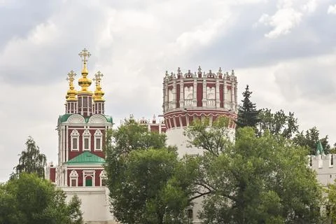 Novodevichy Monastery in Moscow. Stock Photos