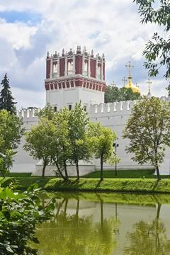 Novodevichy Monastery in Moscow. Stock Photos