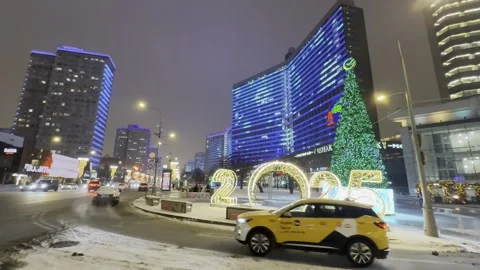 Novy Arbat Street Stock Footage 296033763