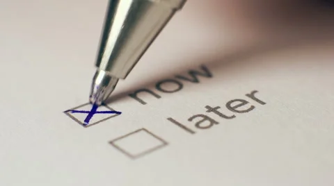 Now Checkbox Marking Survey Stock Footage 43217546