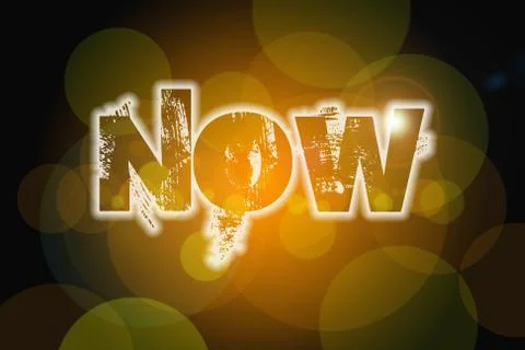 Now concept Stock Illustration