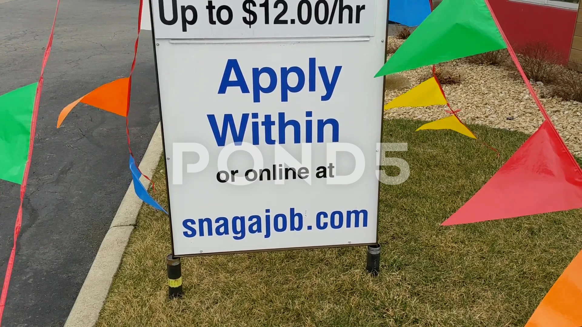 Now Hiring Burger King - Up to 12 Hour Signage