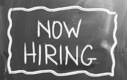 Now hiring concept Stock Illustration